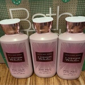 Bath & Body Works A Thousand Wishes Body Wash bath gel 3 bottles